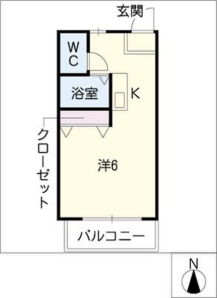 モノシティあかつき台 ｜三重県四日市市山城町(賃貸アパート1R・2階・19.84㎡)の写真 その2