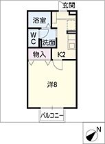 ヴィラ朝明  ｜ 三重県四日市市朝明町（賃貸アパート1K・2階・26.93㎡） その2