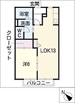 ハイネス21　Ｄ棟  ｜ 三重県四日市市松寺2丁目（賃貸アパート1LDK・1階・40.78㎡） その2