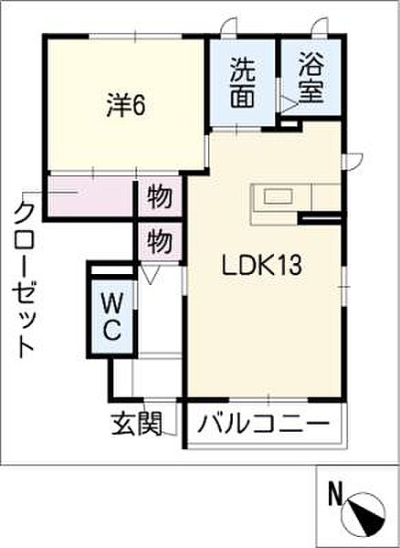 アシタバ　Ａ棟 ｜三重県三重郡川越町大字豊田(賃貸アパート1LDK・1階・51.61㎡)の写真 その2