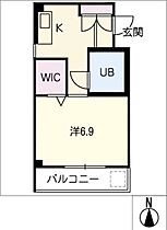 バスティード西浜田  ｜ 三重県四日市市西浜田町（賃貸マンション1K・2階・27.71㎡） その2