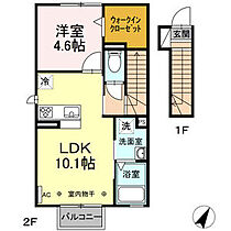 Forte　IV 203 ｜ 三重県四日市市垂坂町880-9（賃貸アパート1LDK・2階・41.55㎡） その2