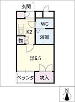 クリスタルＡ  ｜ 三重県四日市市西浦2丁目（賃貸マンション1K・2階・21.03㎡） その2