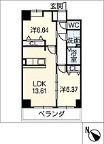 ＧＲＡＮ　ＤＵＫＥ　四日市中部  ｜ 三重県四日市市中部（賃貸マンション2LDK・7階・60.39㎡） その2