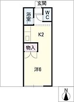 スカイハイツ  ｜ 三重県鈴鹿市国府町（賃貸マンション1K・2階・21.87㎡） その2