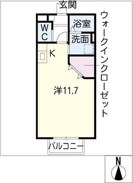 Ｙ’ｓ　Ｇａｒｄｅｎ ｜三重県鈴鹿市住吉4丁目(賃貸マンション1R・1階・28.80㎡)の写真 その2