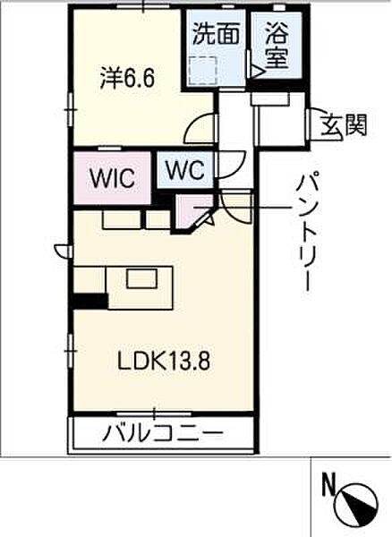 ウィステリア　Ｃ棟 ｜三重県鈴鹿市野町東2丁目(賃貸アパート1LDK・1階・49.76㎡)の写真 その2