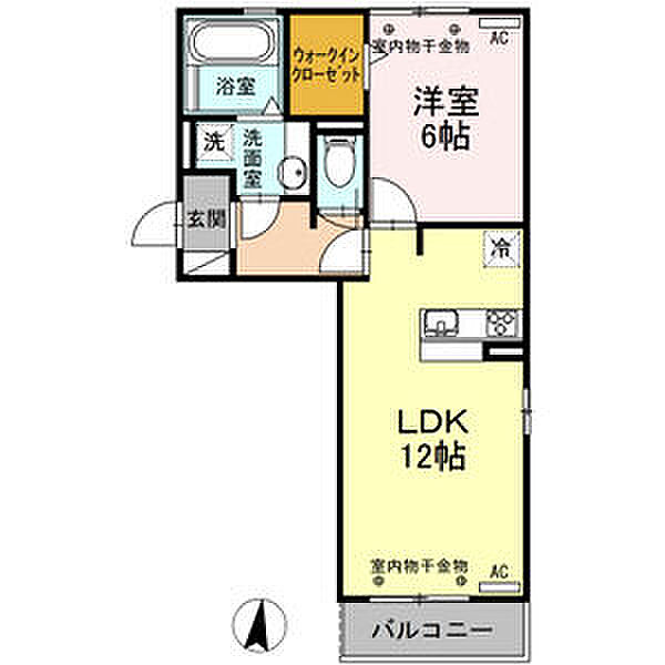 エミネンス　B 301｜三重県鈴鹿市平田東町(賃貸アパート1LDK・3階・45.01㎡)の写真 その2