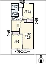 メゾンＡＩ  ｜ 三重県鈴鹿市下箕田4丁目（賃貸マンション2LDK・2階・61.26㎡） その2