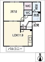 ノンシャラン　Ｂ棟  ｜ 三重県鈴鹿市桜島町5丁目（賃貸アパート1LDK・1階・45.77㎡） その2