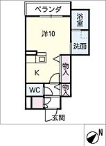 シャーメゾンＫ  ｜ 三重県鈴鹿市中江島町（賃貸マンション1R・2階・29.66㎡） その2