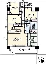 ポレスター大谷弐番館　1201  ｜ 三重県津市上浜町6丁目（賃貸マンション4LDK・12階・83.49㎡） その2