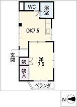 ハイツフジタ  ｜ 三重県津市桜橋2丁目（賃貸マンション1DK・2階・29.00㎡） その2