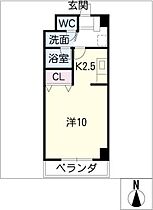 アヴェニューコート中野Ｃ棟  ｜ 三重県津市一身田中野（賃貸マンション1K・2階・31.10㎡） その2