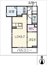 ディーシャンブル南丸之内　Ｂ棟  ｜ 三重県津市南丸之内（賃貸アパート1LDK・2階・35.33㎡） その2