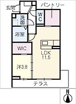 ディーシャンブル南丸之内　Ｃ棟  ｜ 三重県津市南丸之内（賃貸アパート1LDK・1階・43.94㎡） その2