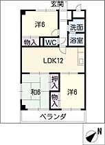 ベルフルール  ｜ 三重県松阪市久保町（賃貸マンション3LDK・3階・62.37㎡） その2