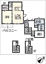 ラナ・カーサ  ｜ 三重県松阪市垣鼻町（賃貸アパート1LDK・2階・51.57㎡） その2