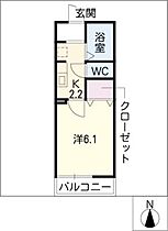 ベルデュール稲上  ｜ 愛知県名古屋市中村区稲上町2丁目（賃貸アパート1K・1階・20.06㎡） その2