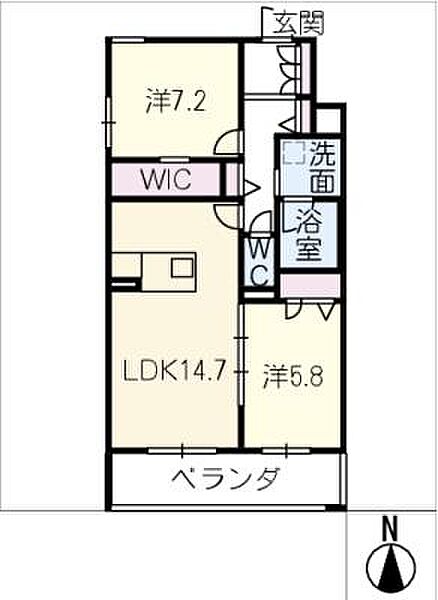 仮）千種区大島町シャーメゾン ｜愛知県名古屋市千種区大島町2丁目(賃貸マンション2LDK・2階・68.57㎡)の写真 その2