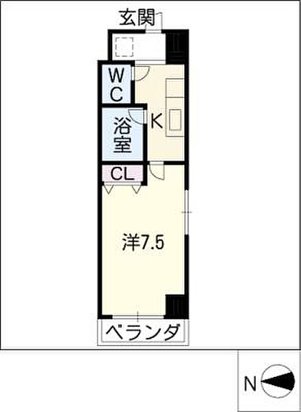 サンパーク今池II ｜愛知県名古屋市千種区今池5丁目(賃貸マンション1K・8階・22.54㎡)の写真 その2