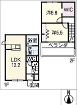 Ｂｅｌｌｅ　ＨＥＢＥＬ　大島町  ｜ 愛知県名古屋市千種区大島町2丁目（賃貸タウンハウス2LDK・2階・64.60㎡） その2