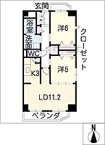 Ｓｕｇａｒ　Ｈｉｌｌ　千種  ｜ 愛知県名古屋市千種区古出来3丁目（賃貸マンション2LDK・7階・60.83㎡） その2