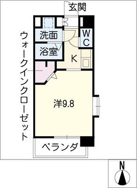 ブルーム名駅 ｜愛知県名古屋市中村区則武2丁目(賃貸マンション1K・2階・30.78㎡)の写真 その2