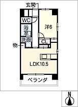 ヴィラ・シャンテ名駅  ｜ 愛知県名古屋市中村区竹橋町（賃貸マンション1LDK・3階・42.25㎡） その2