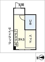 カレッジコート名古屋  ｜ 愛知県名古屋市中村区中島町1丁目（賃貸マンション1R・2階・11.98㎡） その2