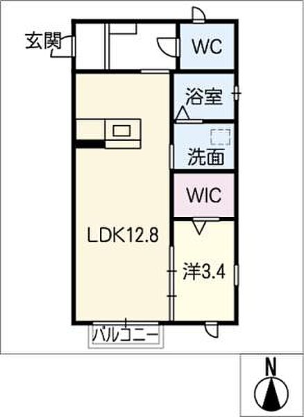 ＢＯＳＣＯ栄生 ｜愛知県名古屋市西区栄生2丁目(賃貸アパート1LDK・2階・39.97㎡)の写真 その2