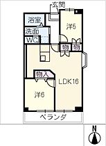 ロイヤルシティ押切  ｜ 愛知県名古屋市西区押切1丁目（賃貸マンション2LDK・11階・62.70㎡） その2