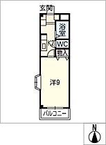 クリスタルハイム  ｜ 愛知県名古屋市西区上橋町（賃貸マンション1K・2階・26.70㎡） その2