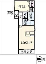 ラグジュアリープレイス高畑  ｜ 愛知県名古屋市中川区荒中町（賃貸マンション1LDK・3階・42.50㎡） その2