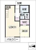 フォーブル万葉  ｜ 愛知県名古屋市中川区中郷3丁目（賃貸アパート1LDK・1階・30.30㎡） その2