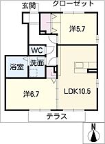 グラン　ソレイユ  ｜ 愛知県名古屋市港区春田野2丁目（賃貸アパート2LDK・1階・54.06㎡） その2