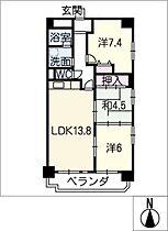 シティ・ライフ中島  ｜ 愛知県名古屋市中川区中島新町4丁目（賃貸マンション3LDK・2階・70.15㎡） その2