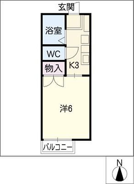 ロイヤルスイート六番町 ｜愛知県名古屋市熱田区古新町2丁目(賃貸アパート1K・1階・20.25㎡)の写真 その2