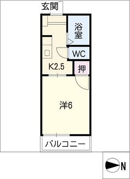 サニー・ヒル金山 ｜愛知県名古屋市熱田区波寄町(賃貸アパート1K・2階・19.41㎡)の写真 その2