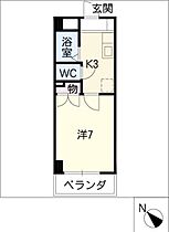 クレールＫ  ｜ 愛知県名古屋市中区千代田4丁目（賃貸マンション1K・2階・22.33㎡） その2