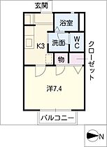 ハイツみさご  ｜ 愛知県名古屋市中川区荒江町（賃貸アパート1K・2階・26.24㎡） その2