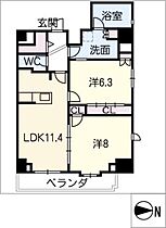 Ｔｈｅ金山Ｂｌｏｓｓｏｍｓ  ｜ 愛知県名古屋市中区金山2丁目（賃貸マンション2LDK・10階・61.82㎡） その2