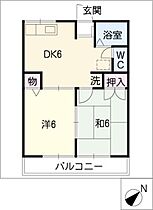 シャルマン  ｜ 愛知県名古屋市緑区若田1丁目（賃貸アパート2LDK・2階・41.31㎡） その2