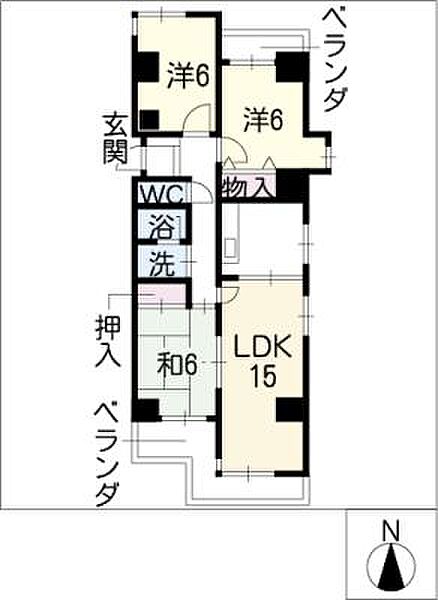 エスポア上前津1006号室 ｜愛知県名古屋市中区上前津2丁目(賃貸マンション3LDK・10階・82.25㎡)の写真 その2