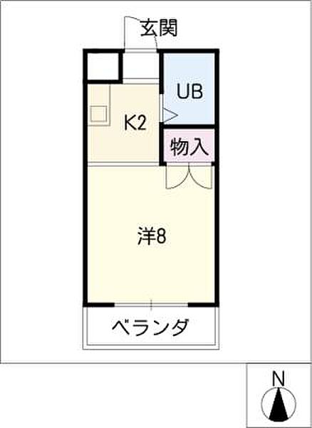 カスティーヌ千代田 ｜愛知県名古屋市中区千代田1丁目(賃貸マンション1K・5階・20.28㎡)の写真 その2