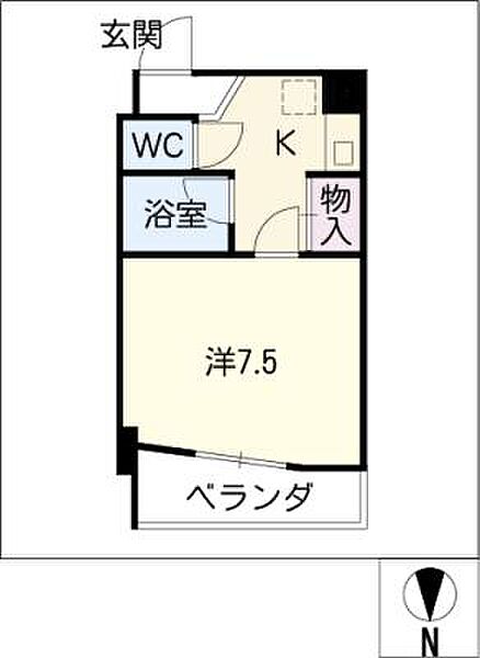 パラシオンＦＪ ｜愛知県名古屋市中区富士見町(賃貸マンション1K・3階・24.88㎡)の写真 その2