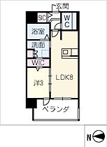 サンパーク上前津　II  ｜ 愛知県名古屋市中区大須4丁目（賃貸マンション1LDK・6階・29.82㎡） その2