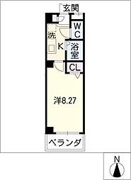 Ｎｏｖｅｌ　Ｃｒｅａ 2階1Kの間取り