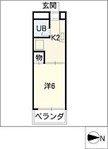 レジダンス四ッ葉  ｜ 愛知県名古屋市北区上飯田南町5丁目（賃貸マンション1K・5階・19.20㎡） その2