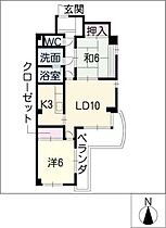 ペルテ金城  ｜ 愛知県名古屋市北区金城2丁目（賃貸マンション2LDK・6階・64.00㎡） その2